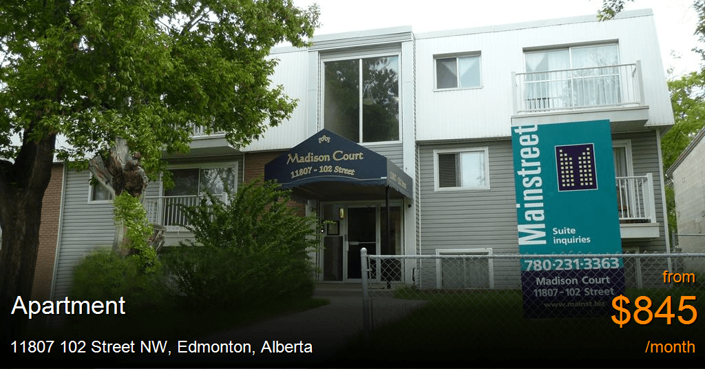 11807 102 street nw, edmonton Apartment for Rent
