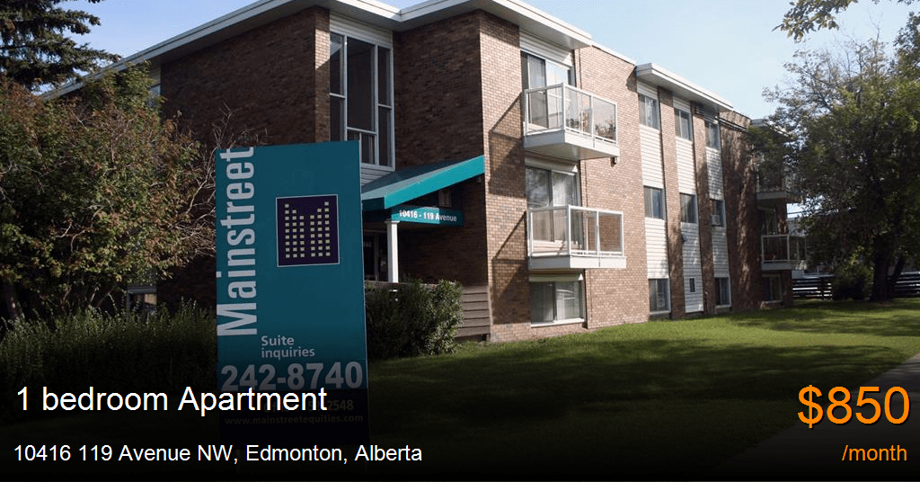 10416 119 avenue nw, edmonton Apartment for Rent