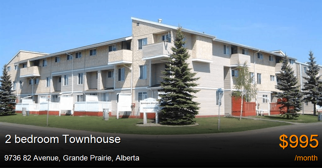 9736 82 avenue, grande prairie Townhouse for Rent