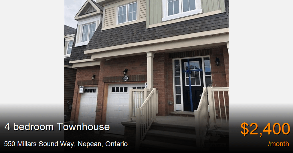 550 millars sound way, nepean Townhouse for Rent
