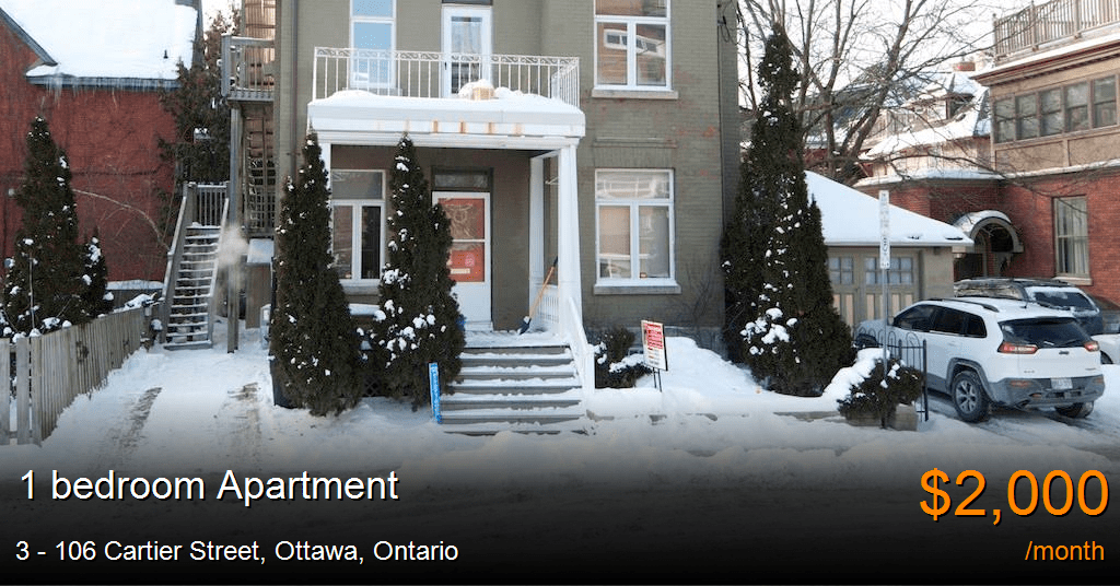 3 106 cartier street, ottawa Apartment for Rent