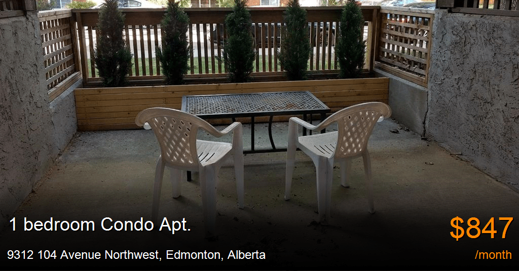 9312 104 avenue northwest, edmonton Condo Apt. for Rent