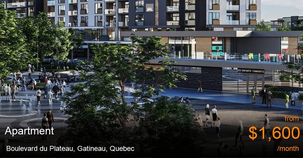 boulevard du plateau, gatineau Apartment for Rent