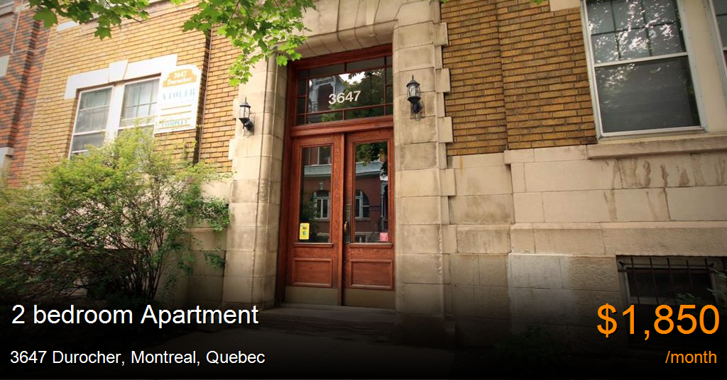 3647 durocher, montreal Apartment for Rent