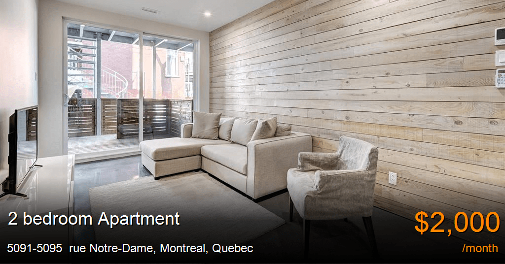 50915095 rue notredame, montreal Apartment for Rent