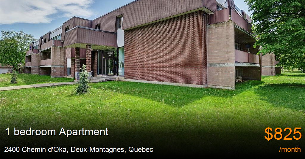 2400 chemin d'oka, deuxmontagnes Apartment for Rent