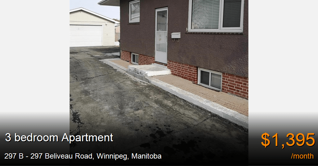 297 b 297 beliveau road, winnipeg Apartment for Rent