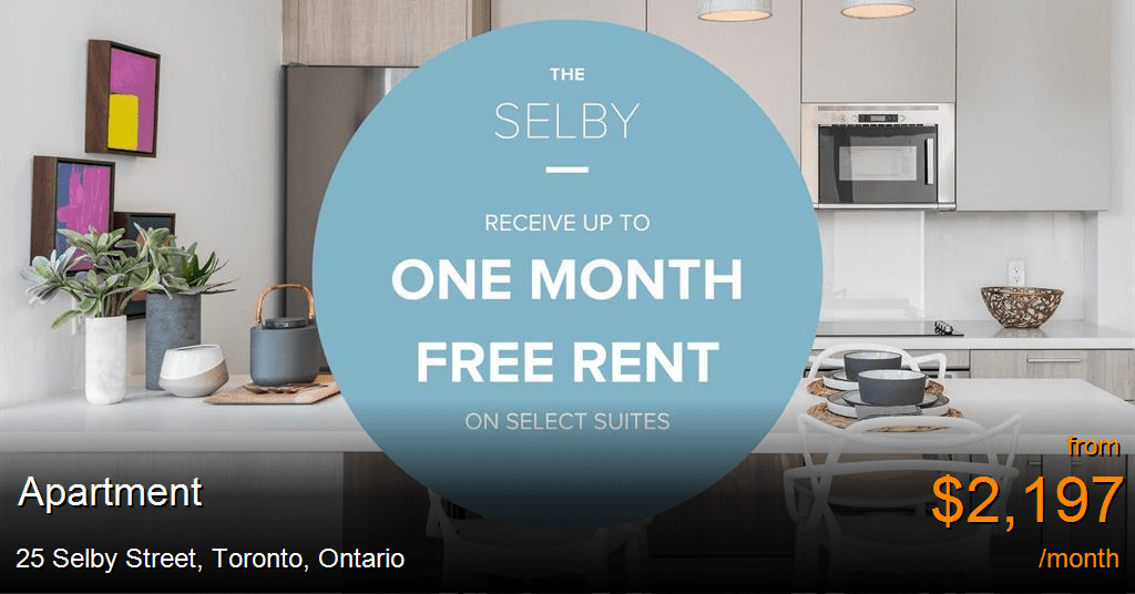 25 selby street, toronto Apartment for Rent