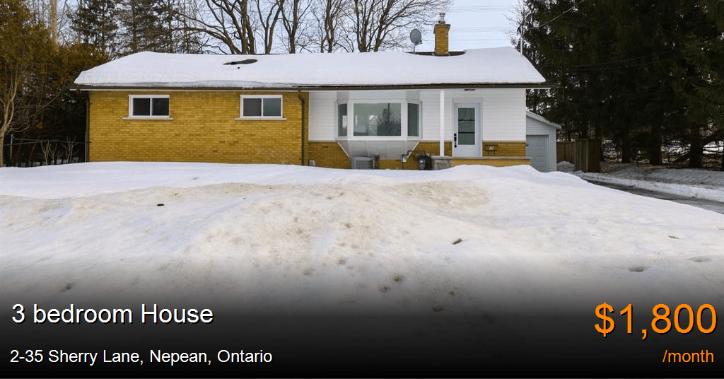235 sherry lane, nepean House for Rent