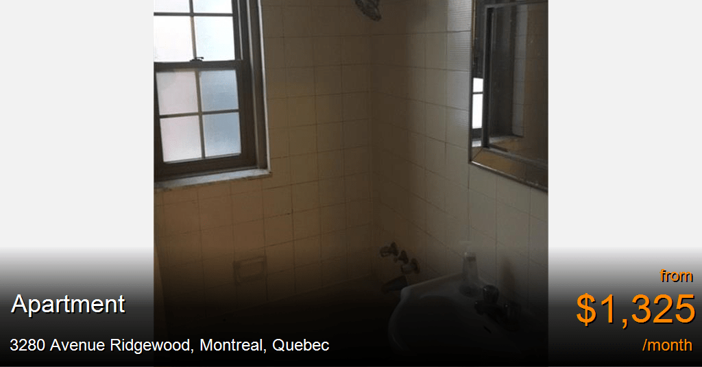 3280 avenue ridgewood, montreal Apartment for Rent