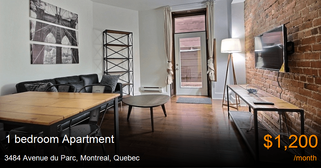 3484 avenue du parc, montreal Apartment for Rent