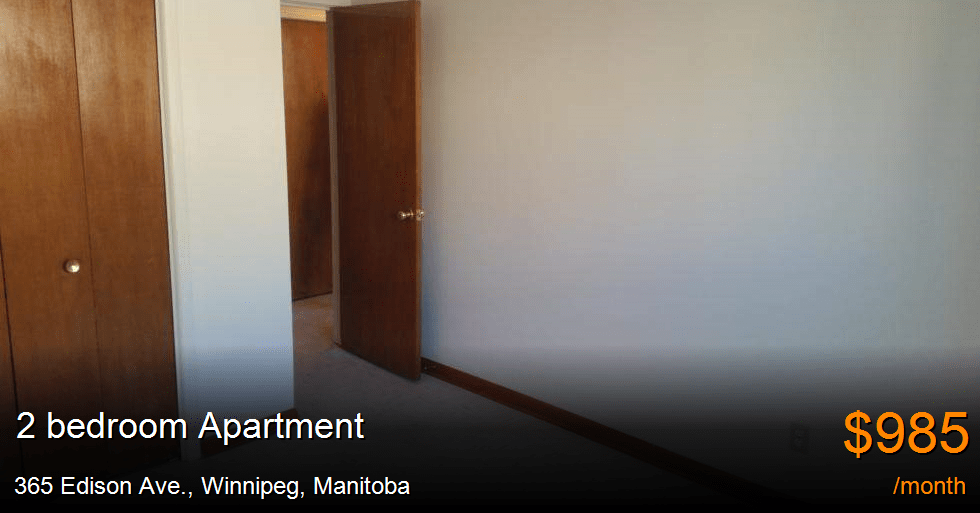 365 edison ave., winnipeg Apartment for Rent