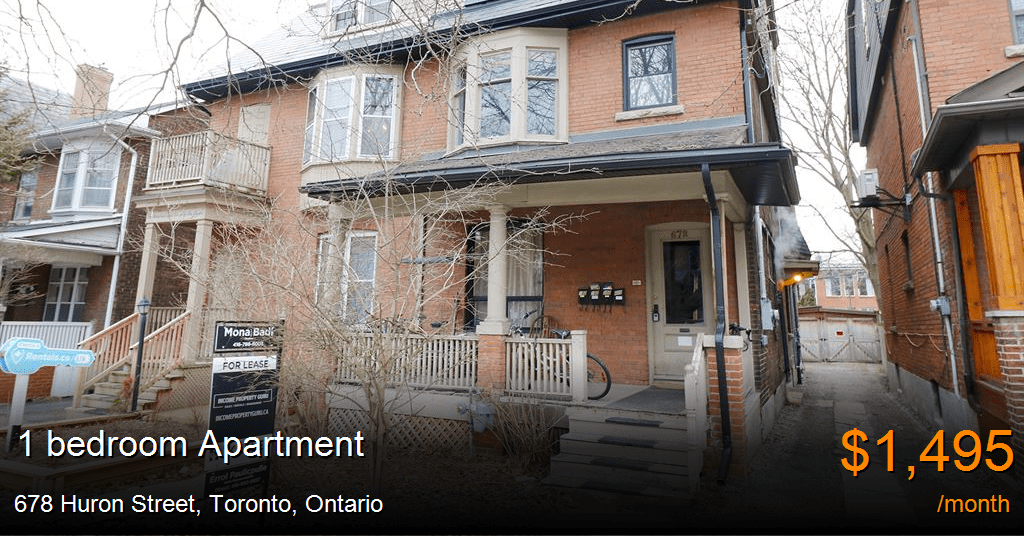678 huron street, toronto Apartment for Rent