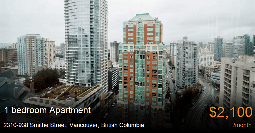 2310938 smithe street, vancouver Apartment for Rent