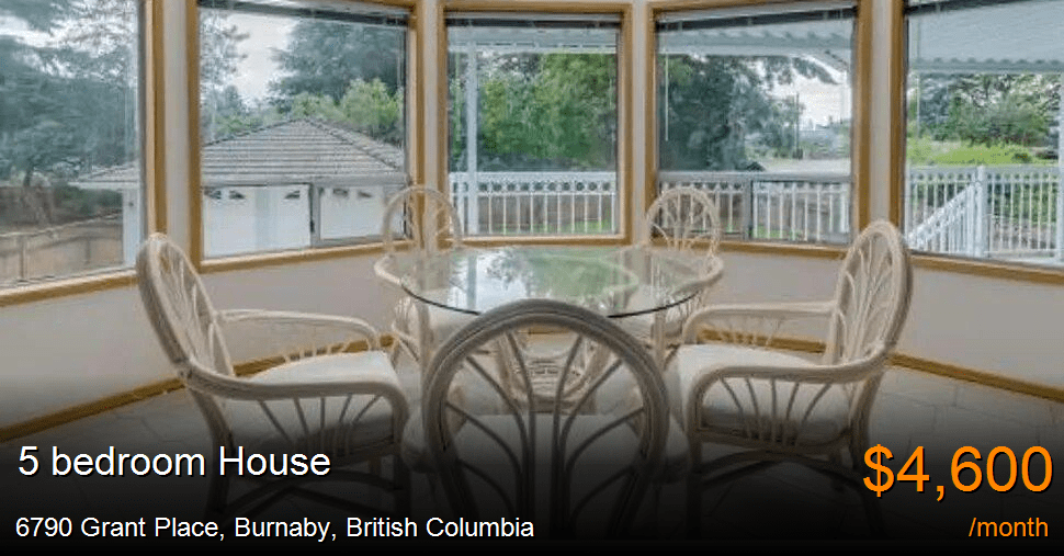 6790 grant place, burnaby House for Rent