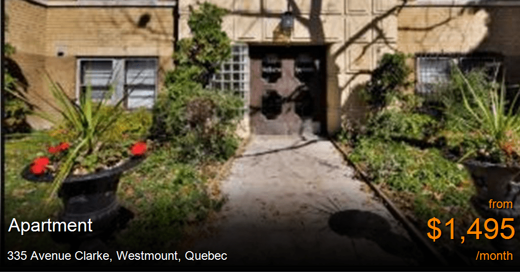 335 avenue clarke, westmount Apartment for Rent
