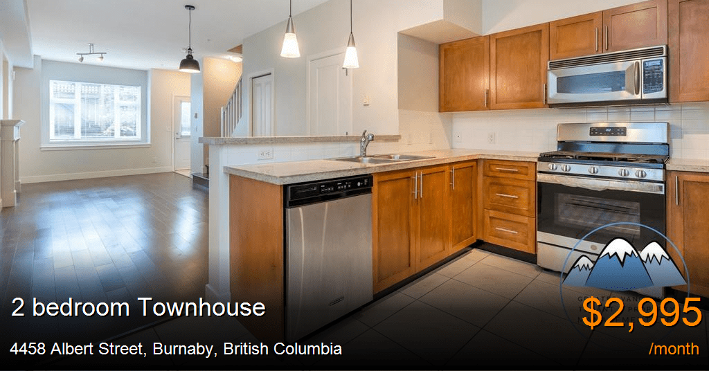 4458 albert street, burnaby Townhouse for Rent