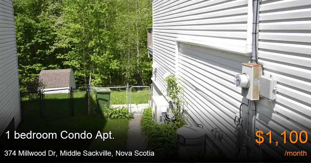 374 millwood dr, middle sackville Condo Apt. for Rent