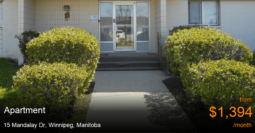 15 mandalay dr, winnipeg Apartment for Rent