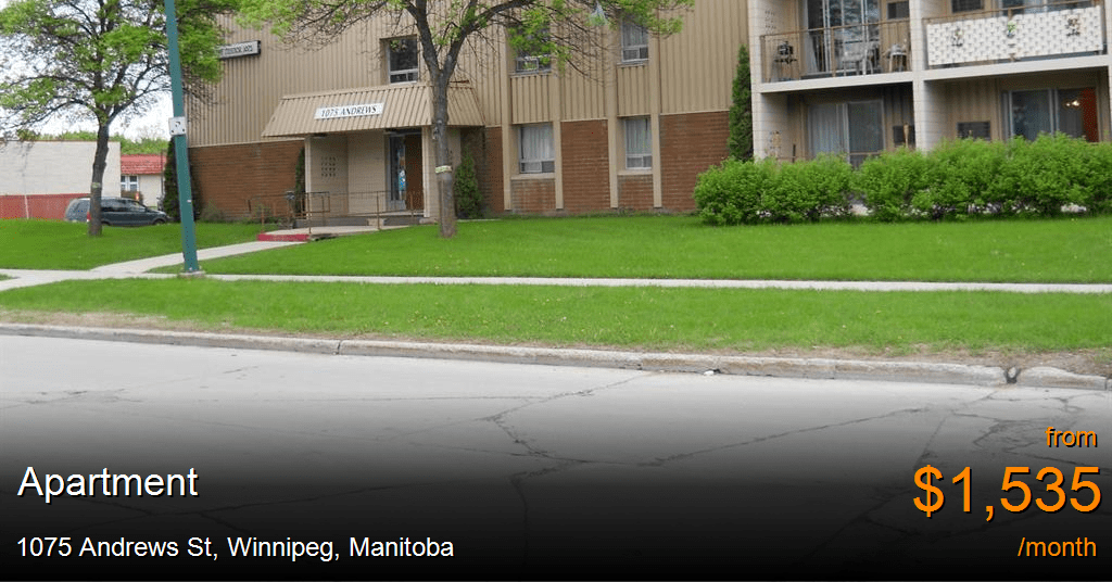1075 andrews st, winnipeg Apartment for Rent
