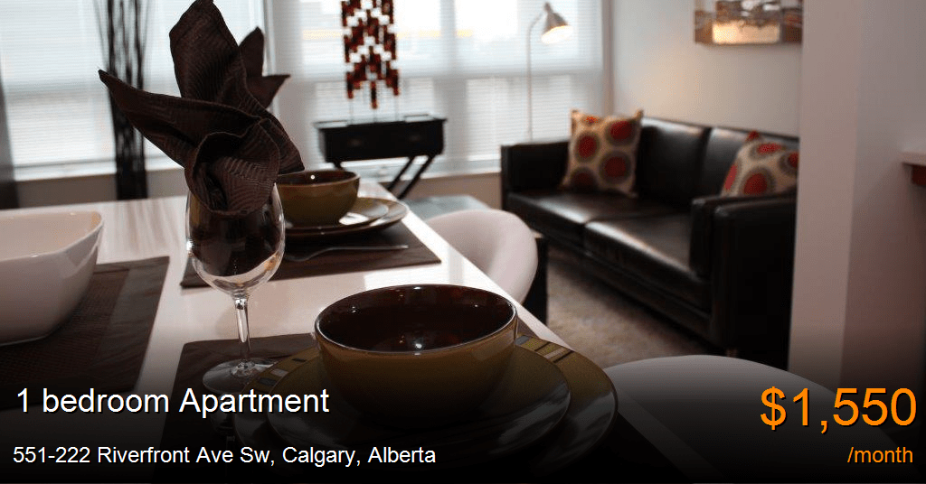 551222 riverfront ave sw, calgary Apartment for Rent