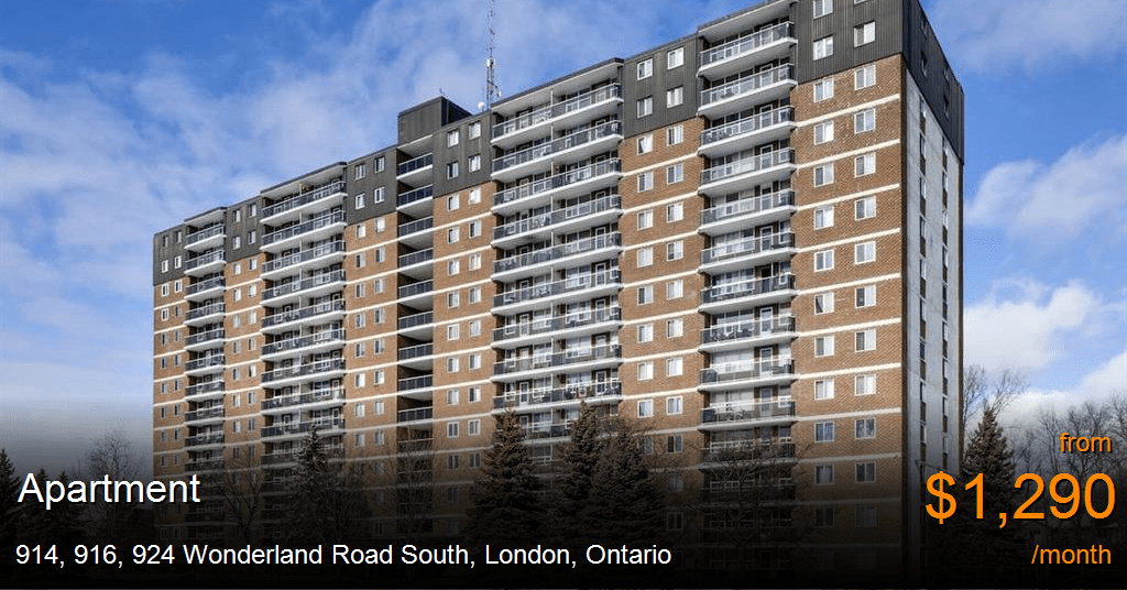 914, 916, 924 wonderland road south, london Apartment for Rent