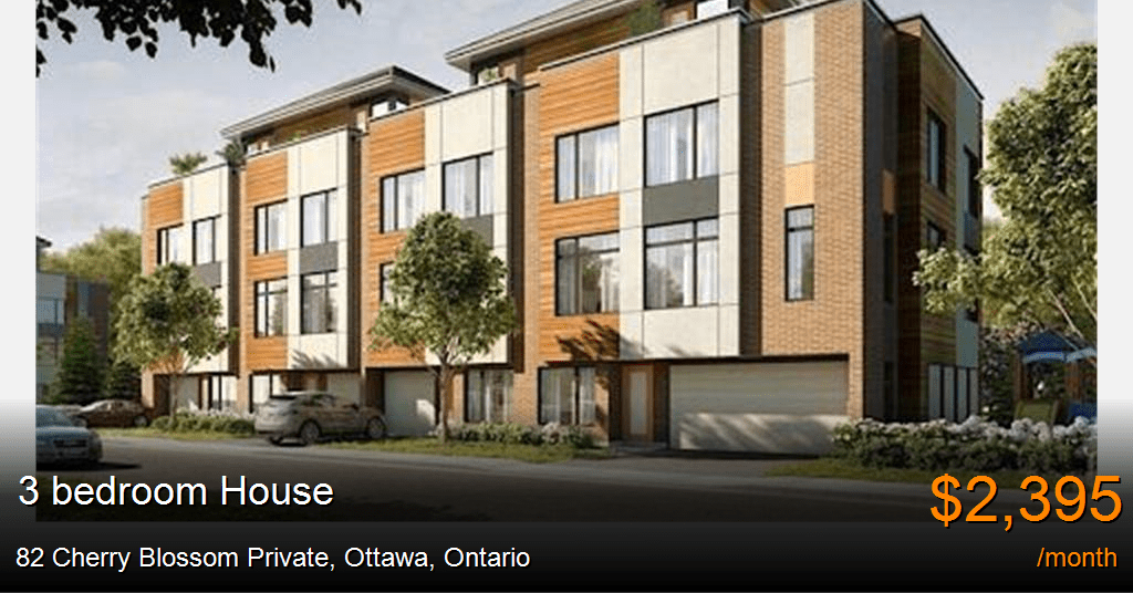 82 cherry blossom private, ottawa House for Rent