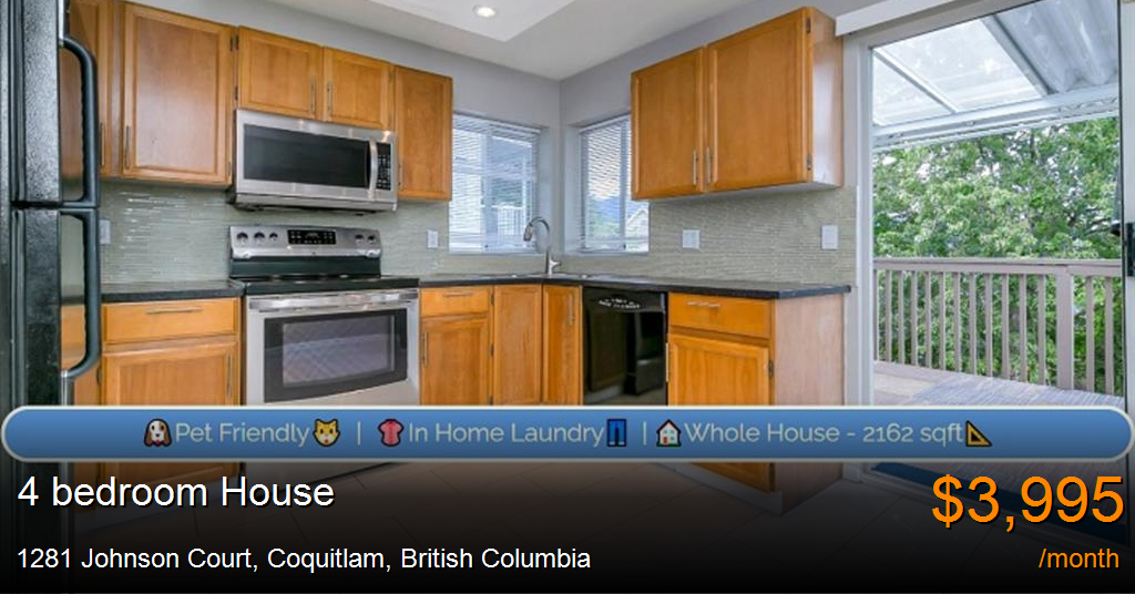 1281 johnson court, coquitlam House for Rent