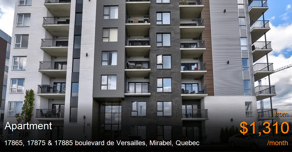 17865, 17875 & 17885 boulevard de versailles, mirabel Apartment for Rent