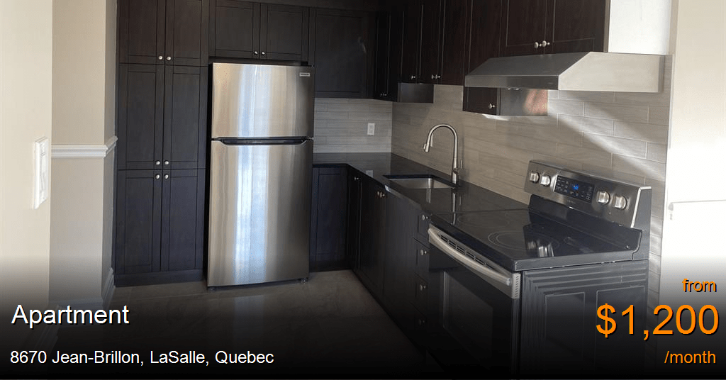 8670 jeanbrillon, lasalle Apartment for Rent