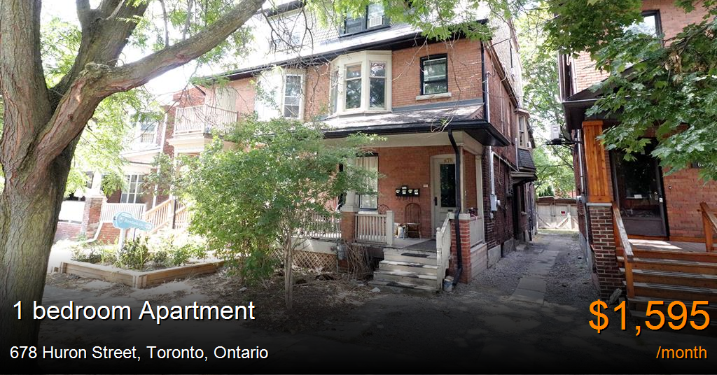 678 huron street, toronto Apartment for Rent