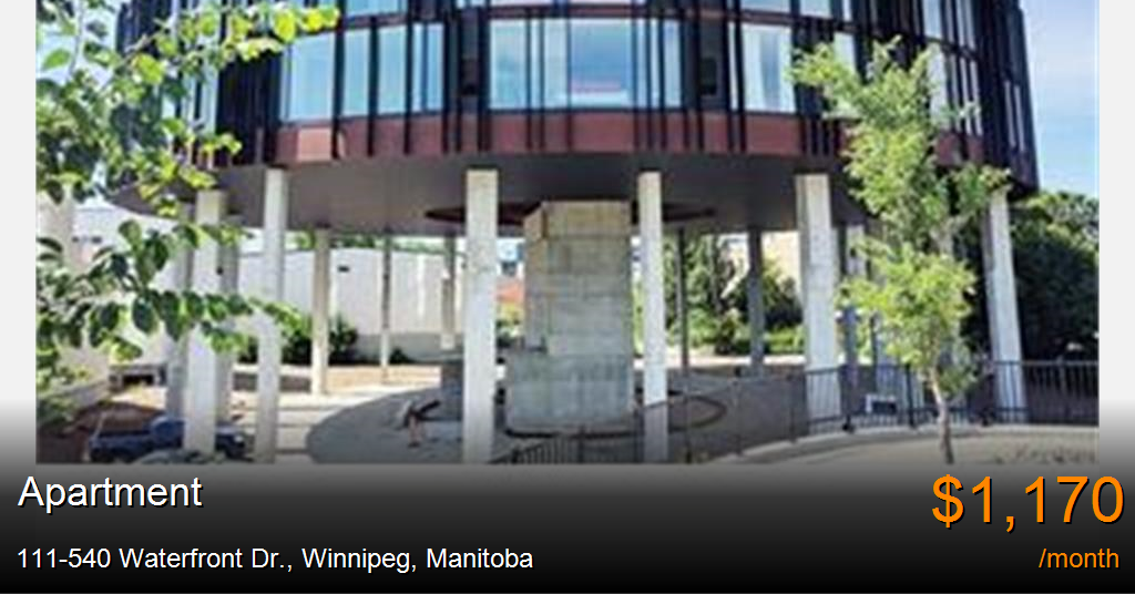 111540 waterfront dr., winnipeg Apartment for Rent
