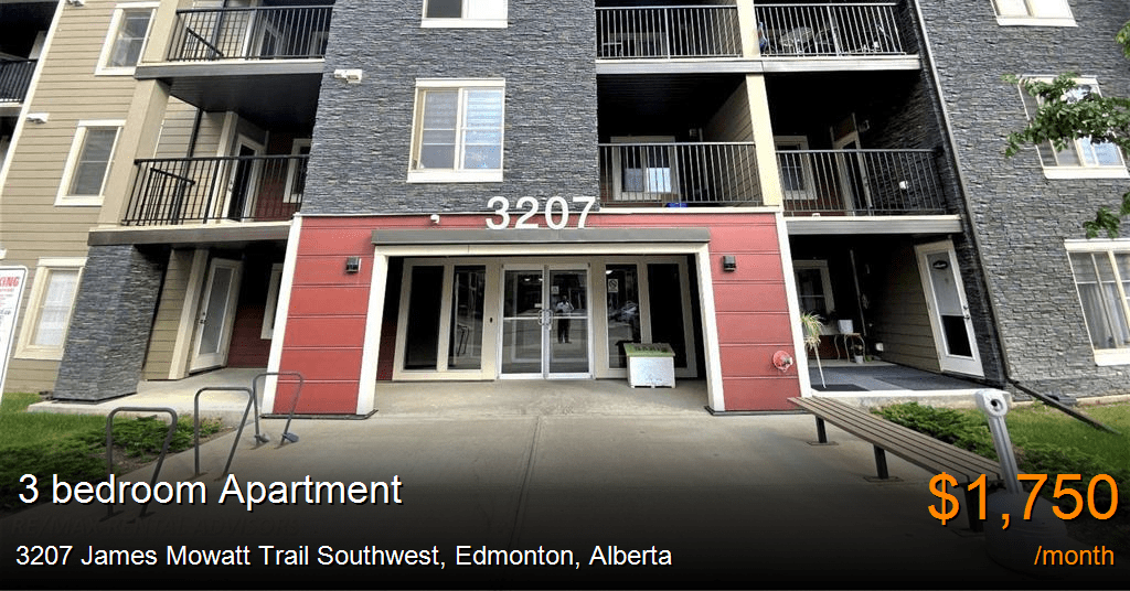 3207 james mowatt trail southwest, edmonton Apartment for Rent