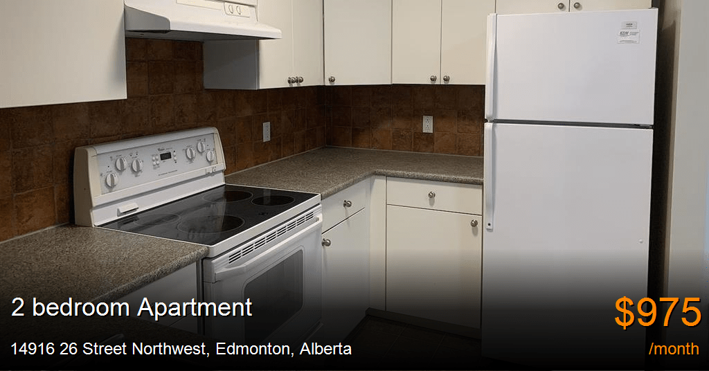 14916 26 street northwest, edmonton Apartment for Rent
