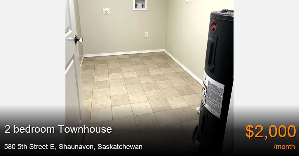 580 5th street e, shaunavon Townhouse for Rent