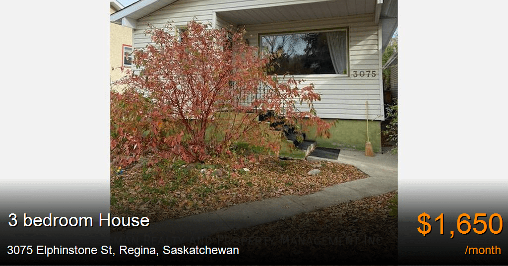 3075 elphinstone st, regina House for Rent
