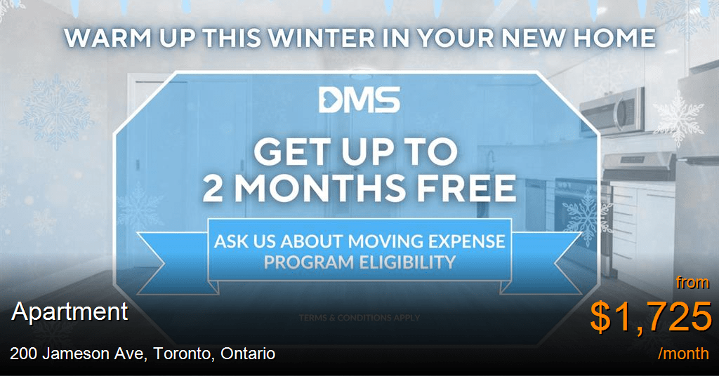 200 jameson ave, toronto Apartment for Rent