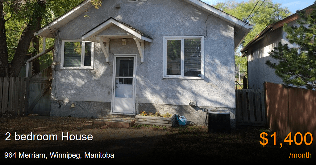 964 merriam, winnipeg House for Rent