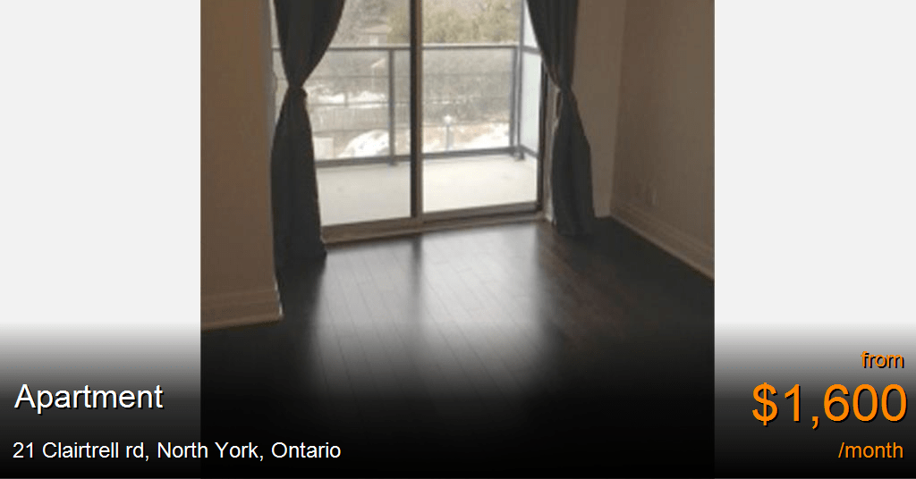 21 clairtrell rd, north york Apartment for Rent