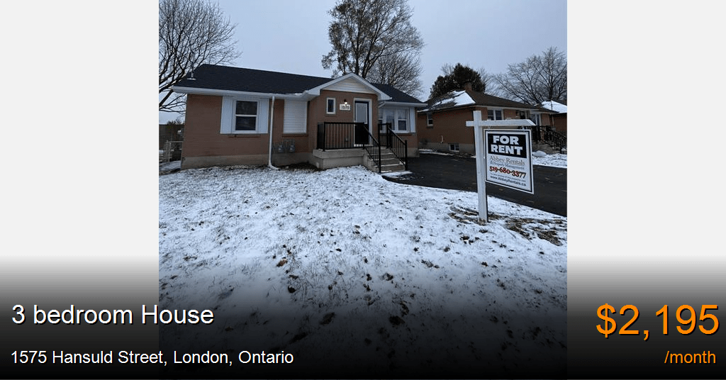 1575 hansuld street, london House for Rent
