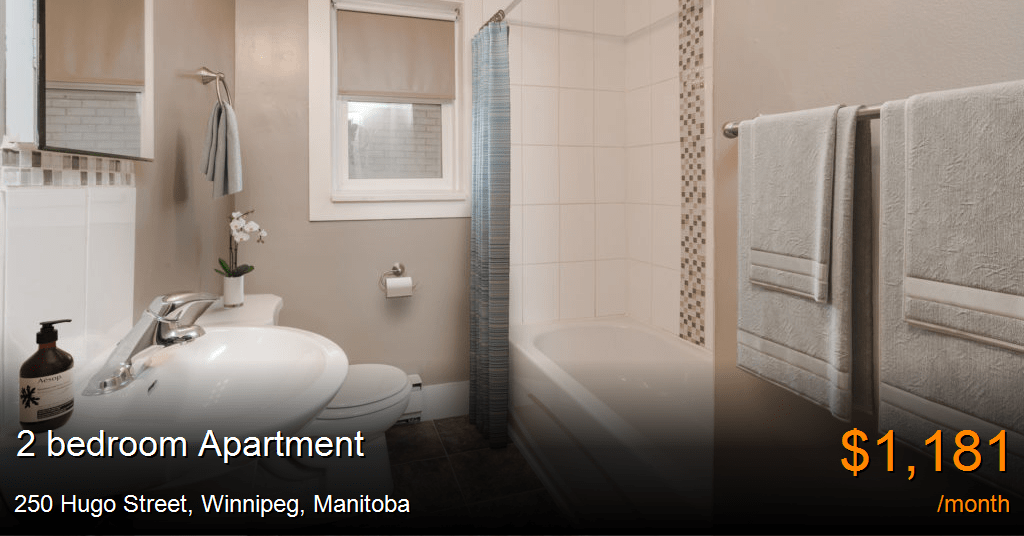 250 hugo street, winnipeg Apartment for Rent