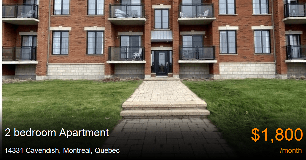 14331 cavendish, montreal Apartment for Rent