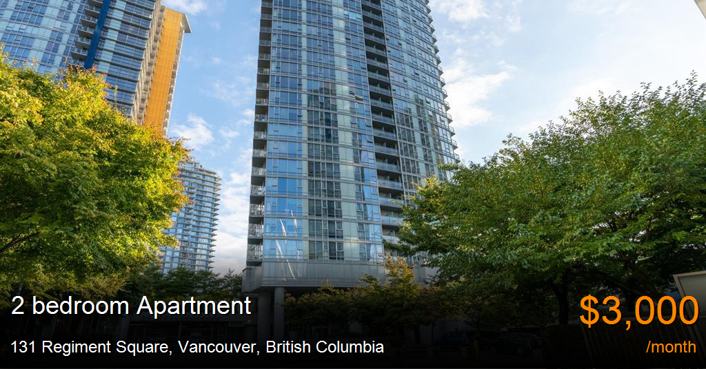 131 regiment square, vancouver Apartment for Rent