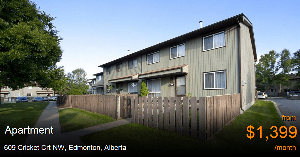609 cricket crt nw, edmonton Apartment for Rent