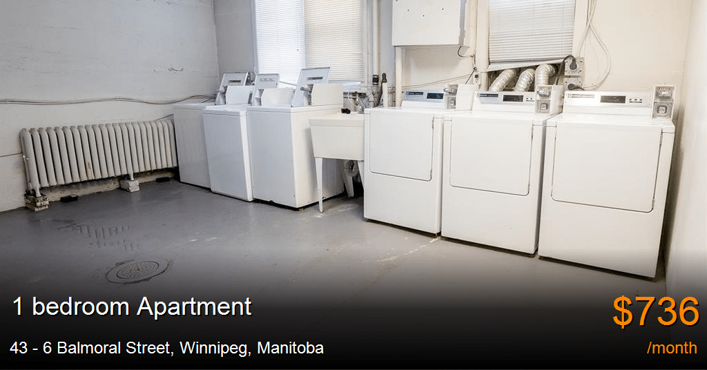43 6 balmoral street, winnipeg Apartment for Rent