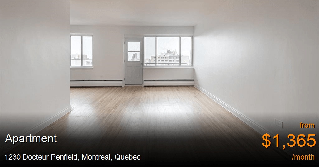 1230 docteur penfield, montreal Apartment for Rent