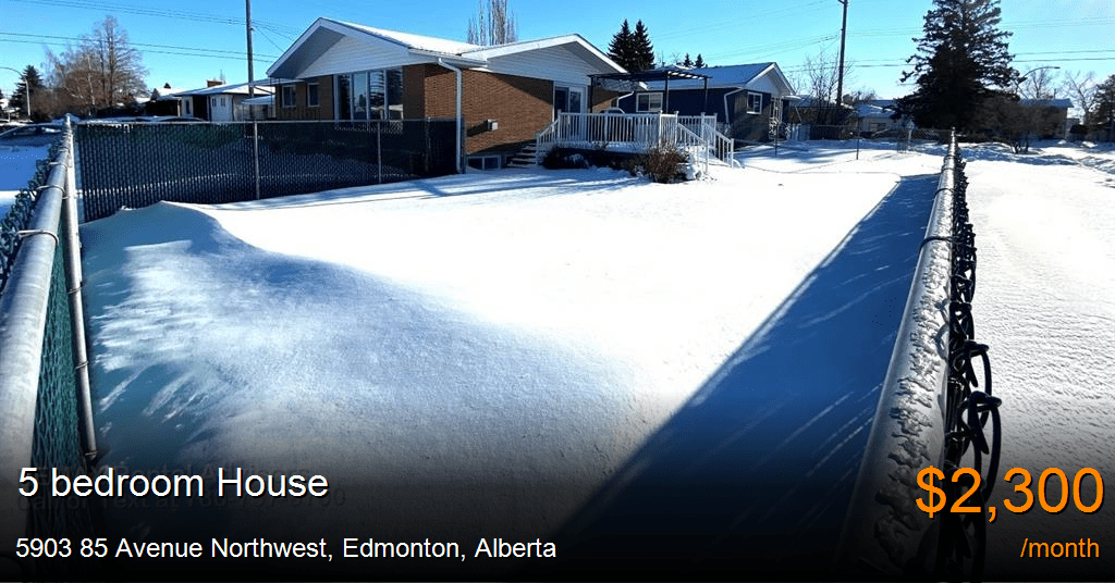 5903 85 avenue northwest, edmonton House for Rent