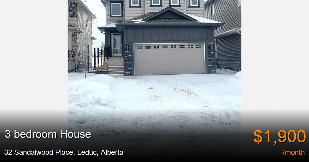 32 sandalwood place, leduc House for Rent