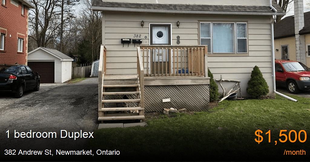 382 andrew st, newmarket Duplex for Rent