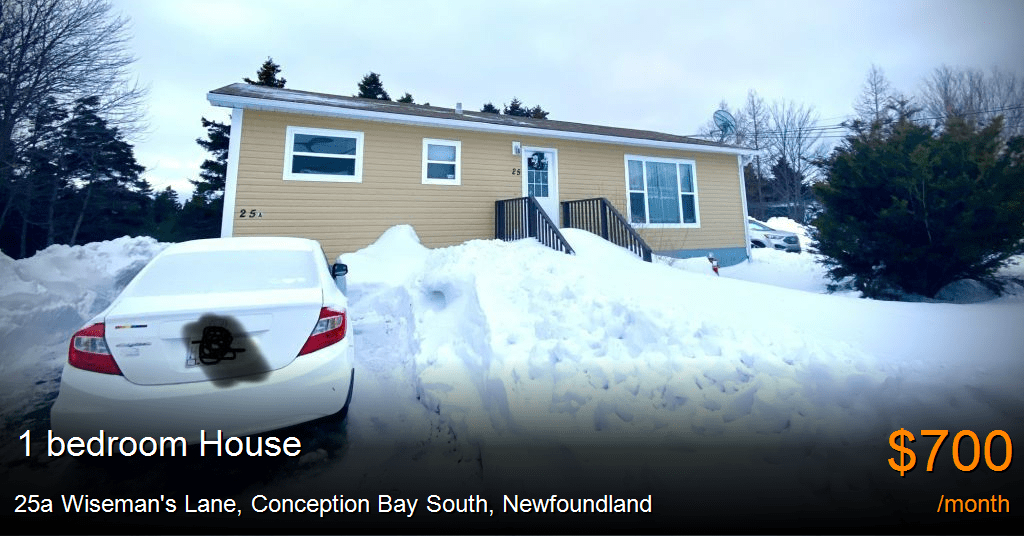 25a Wiseman's Lane, Conception Bay South House for Rent